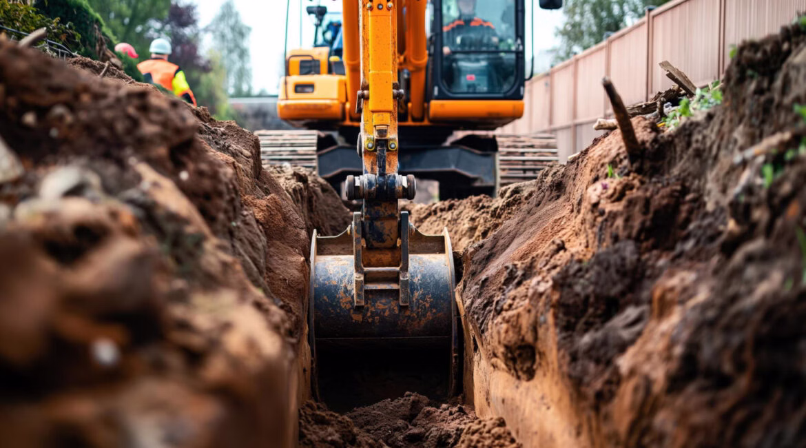Underground utility work